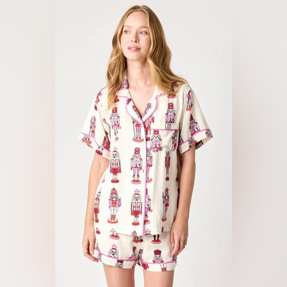 Katie Kime Holiday March Pajama Shorts Set